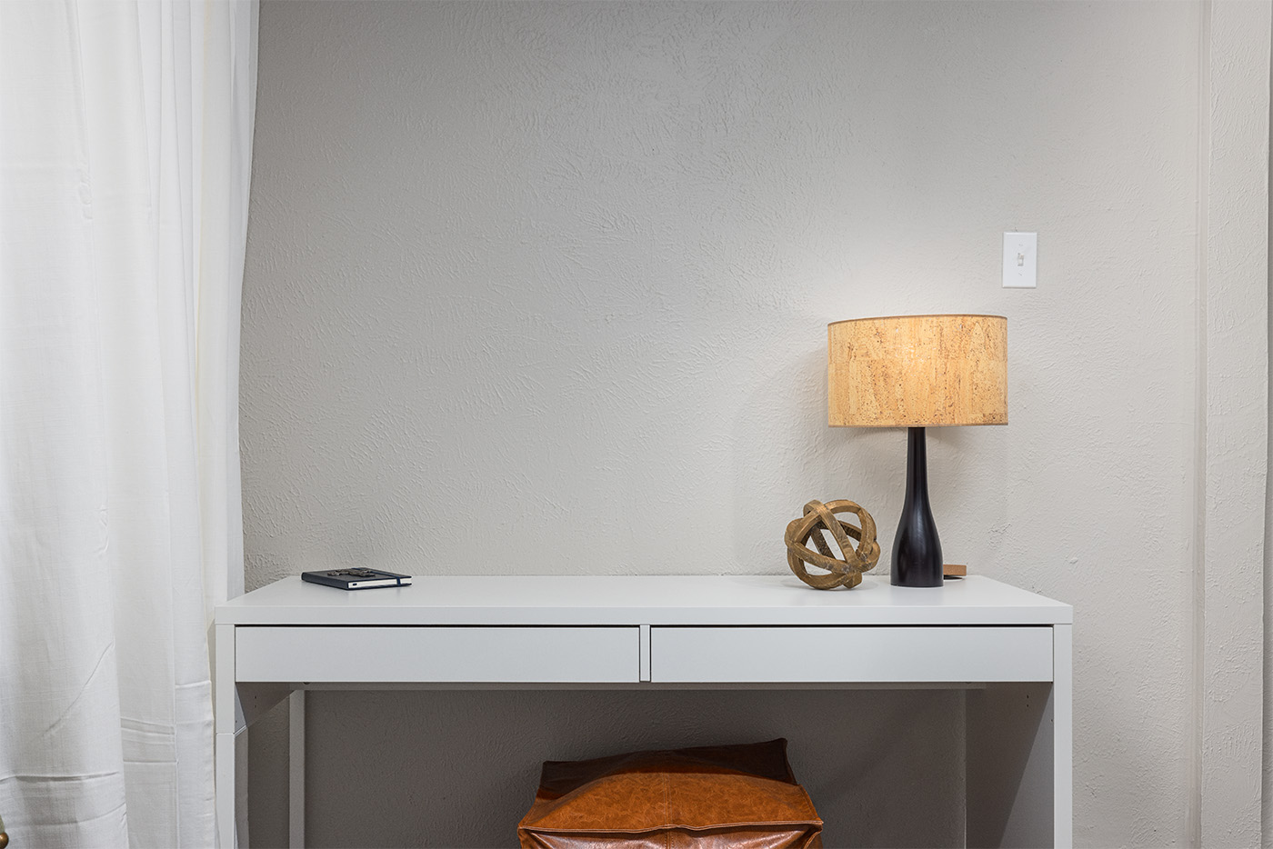 Cedar Springs study with considered desk arrangement